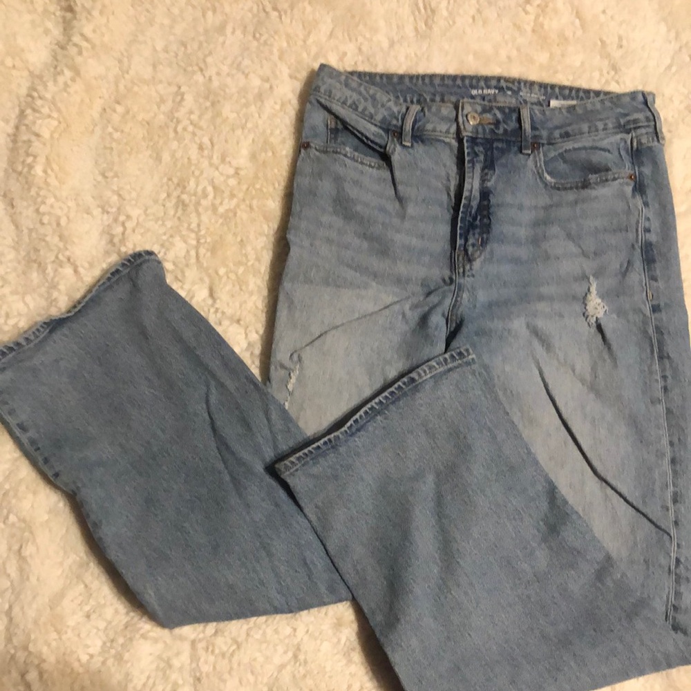 Light Blue Distressed Jeans